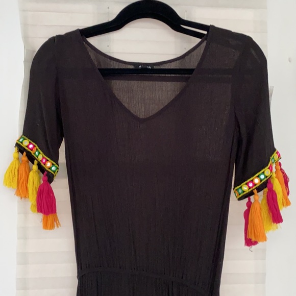 Akasa Tassel Trim Maxi Beach Dress - Picture 7 of 10